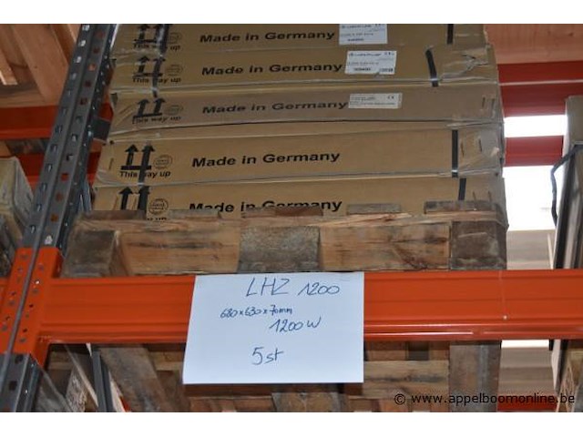 9x elektrische radiator, wo. lucht lhz 1200, werking niet gekend - afbeelding 2 van  4