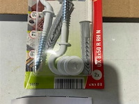 9x fischer ux 8x50 met ronde haak wit 2stuks - afbeelding 2 van  3