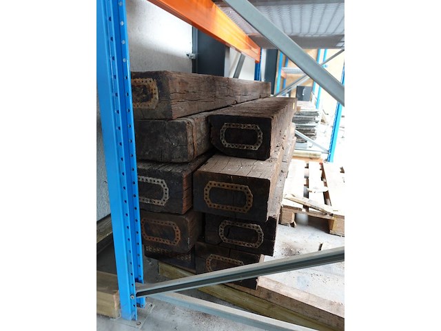 9x houten bielzen - afbeelding 2 van  2