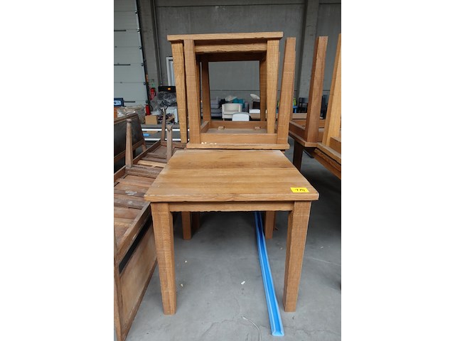 9x houten tafel - afbeelding 2 van  5