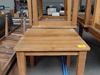 9x houten tafel - afbeelding 2 van  5