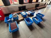 9x kunstof opbergbox + inhoud