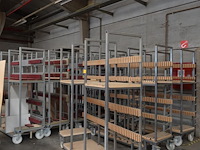 9x metalen verrijdbare platenkar - afbeelding 1 van  5