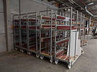 9x metalen verrijdbare platenkar - afbeelding 4 van  5