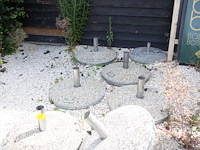 9x parasol met voet - afbeelding 1 van  3