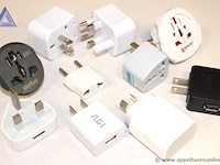 9x reisadapters, diverse types, werking niet gekend - afbeelding 1 van  1