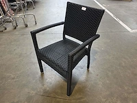 (9x) stapelbare rieten terrasstoelen