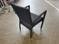 (9x) stapelbare rieten terrasstoelen - afbeelding 2 van  4
