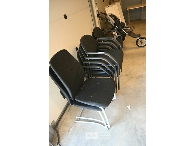 9x stoelen stapelbaar - afbeelding 2 van  2