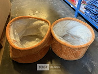 ± 9x stoffen plantenpot - afbeelding 1 van  2
