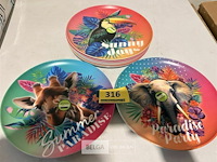 9x tropisch picknickbord - afbeelding 3 van  3