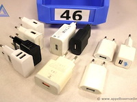 9x usb-laders, diverse merken, werking niet gekend - afbeelding 1 van  1