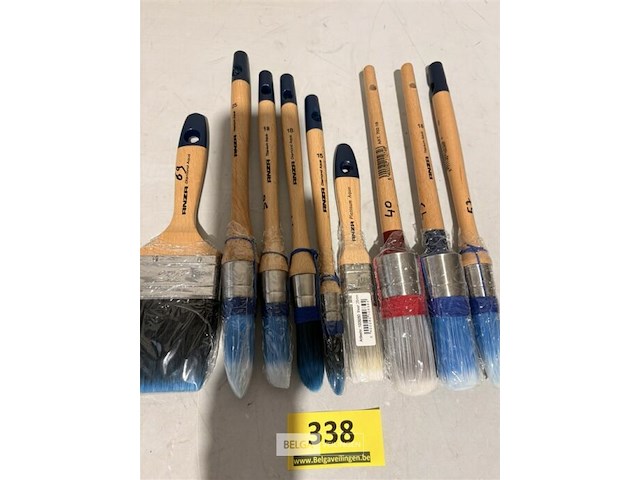 9x verfborstel divers - afbeelding 3 van  3