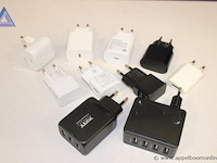 9x wandladers, diverse merken, waaronder samsung en port, werking niet gekend - afbeelding 1 van  1