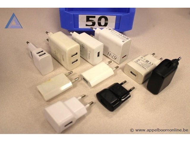9x wandladers, diverse types en merken, waaronder belkin en 67w, werking niet gekend - afbeelding 1 van  1