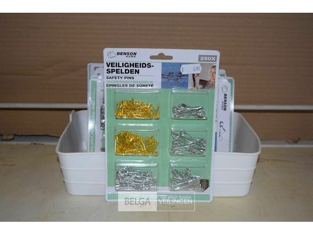 9x250st veiligheidspelden - afbeelding 1 van  2