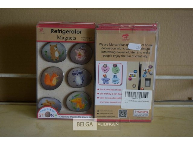 9x6st magneetjes - afbeelding 1 van  3