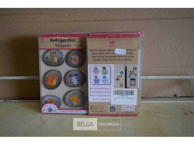 9x6st magneetjes - afbeelding 1 van  3