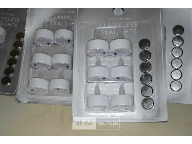 9x6st theelichtjes op batterij - afbeelding 2 van  2