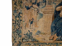 A 16thc flemish wall tapestry, depicting a scene from the old testament 264 x 256 cm. (103.93 x 100.79 in.) - afbeelding 3 van  6