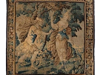 A 17thc flemish wall tapestry depicting apollo and daphne 268 x 258 cm. (105.51 x 101.56 in.)