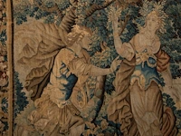 A 17thc flemish wall tapestry depicting apollo and daphne 268 x 258 cm. (105.51 x 101.56 in.) - afbeelding 3 van  6