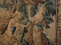 A 17thc flemish wall tapestry depicting apollo and daphne 268 x 258 cm. (105.51 x 101.56 in.) - afbeelding 4 van  6
