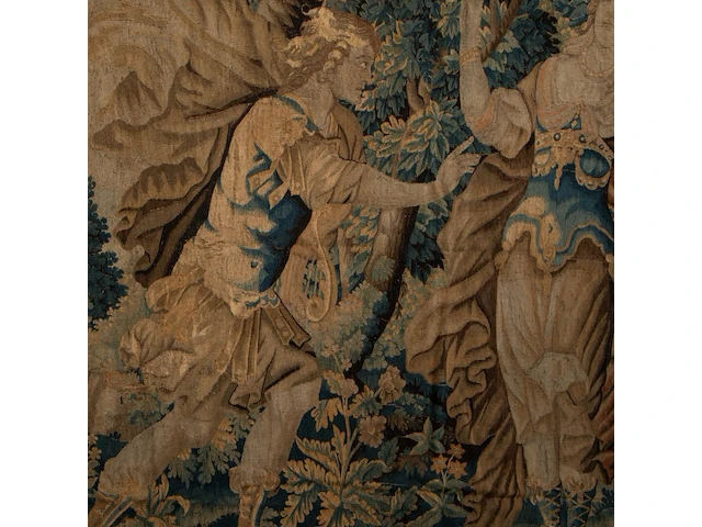 A 17thc flemish wall tapestry depicting apollo and daphne 268 x 258 cm. (105.51 x 101.56 in.) - afbeelding 5 van  6