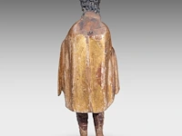 A 17thc spanish walnut sculpture of saint rochus 115 cm. (45.28 in.) - afbeelding 12 van  16