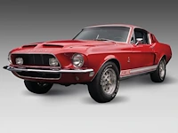 A 1968 shelby gt350 fastback, 302 cui v8, four-speed manual, candy apple red over black, shelby no. 02716