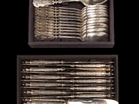 A 198-piece silver cutlery service, german hallmarks (1888-present), 800/000, total weight: 14733 g - afbeelding 2 van  17