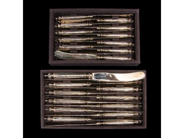 A 198-piece silver cutlery service, german hallmarks (1888-present), 800/000, total weight: 14733 g - afbeelding 3 van  17