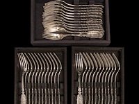 A 198-piece silver cutlery service, german hallmarks (1888-present), 800/000, total weight: 14733 g - afbeelding 15 van  17