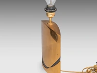 A brass italian '70s design table lamp by esa fedrigolli (1950) 31 cm. (12.19 in.) - afbeelding 3 van  6