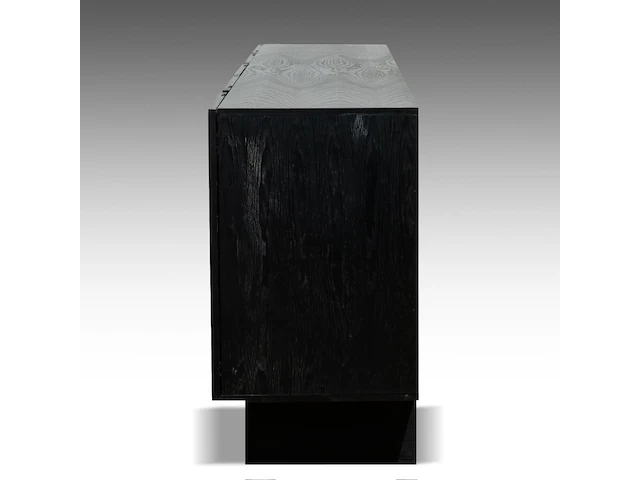 A brutalist black-stained oak dresser by de coene, courtrai 95 x 274 x 52.5 cm. (37.39 x 107.87 x 20.67 in.) - afbeelding 3 van  8