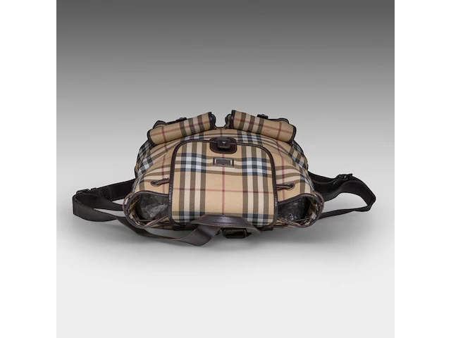 A burberry nova check pattern backpack - afbeelding 8 van  10