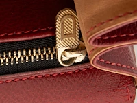 A burgundy red delvaux brillant mm handbag 22 x 29 x 15 cm. (8.66 x 11.41 x 5.91 in.) - afbeelding 4 van  12