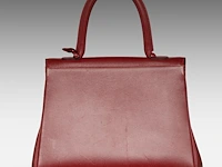 A burgundy red delvaux brillant mm handbag 22 x 29 x 15 cm. (8.66 x 11.41 x 5.91 in.) - afbeelding 8 van  12