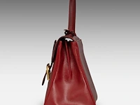 A burgundy red delvaux brillant mm handbag 22 x 29 x 15 cm. (8.66 x 11.41 x 5.91 in.) - afbeelding 9 van  12