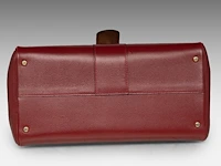 A burgundy red delvaux brillant mm handbag 22 x 29 x 15 cm. (8.66 x 11.41 x 5.91 in.) - afbeelding 11 van  12