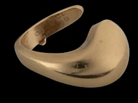 A cartier 18ct yellow gold and diamond 'yin-yang' ring, weight: 21 g (+) - afbeelding 5 van  10