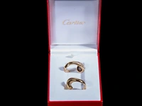 A cartier 18ct yellow gold and diamond 'yin-yang' ring, weight: 21 g (+) - afbeelding 10 van  10