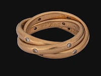 A cartier constellation trinity ring in 18ct yellow gold, weight: 11 g (+) - afbeelding 3 van  14