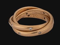 A cartier constellation trinity ring in 18ct yellow gold, weight: 11 g (+) - afbeelding 8 van  14