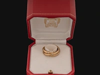 A cartier constellation trinity ring in 18ct yellow gold, weight: 11 g (+) - afbeelding 10 van  14
