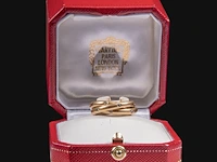 A cartier constellation trinity ring in 18ct yellow gold, weight: 11 g (+) - afbeelding 12 van  14