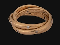 A cartier constellation trinity ring in 18ct yellow gold, weight: 11 g (+) - afbeelding 13 van  14