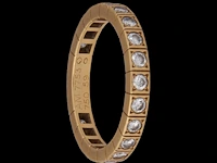 A cartier 'lanieres' ring in 18ct yellow gold and diamond, weight: 4,9 g - afbeelding 2 van  16