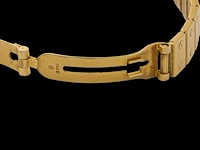A cartier santos carrée automatic wrist watch in 18k yellow gold and diamonds, 97,5 g - afbeelding 6 van  7