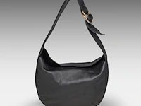 A cartier trinity ring, black leather shoulder bag 20 x 28 x 6 cm. (7.87 x 11.01 x 2.35 in.)